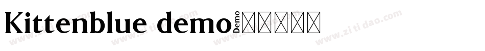 Kittenblue demo字体转换